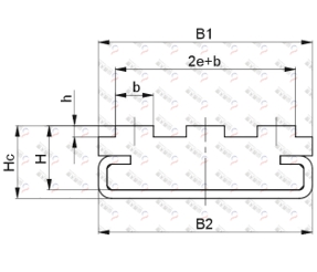 TG-CT3 CT型三排鏈條導(dǎo)軌